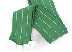 Mini Rodini green nålestribet blonde tights